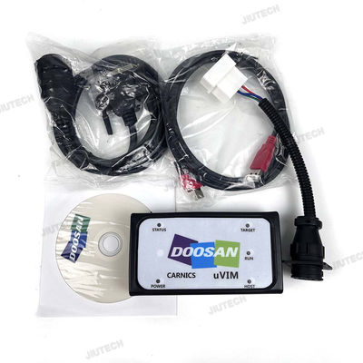 Getac V110 laptop + For Doosan uvim Excavator Forklift Engine Fault Detector DDT SCR DPF DCU ECU Scanner Fault Diagnostic Tool