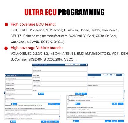 Engine Dance X5 Ultra Commercial Vehicle Truck Diesel Engine ABS EBS TABS SCR Andurea Pump DPF Diagnostic Ecu Programming Tool