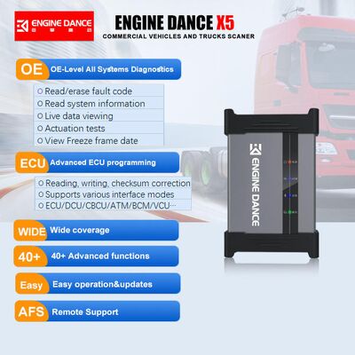 Engine DanceX5 Heavy Truck Scanner Diagnosis Tools Ecu Tuning ECU Programming Tools for Truck and Commercial Vehicles
