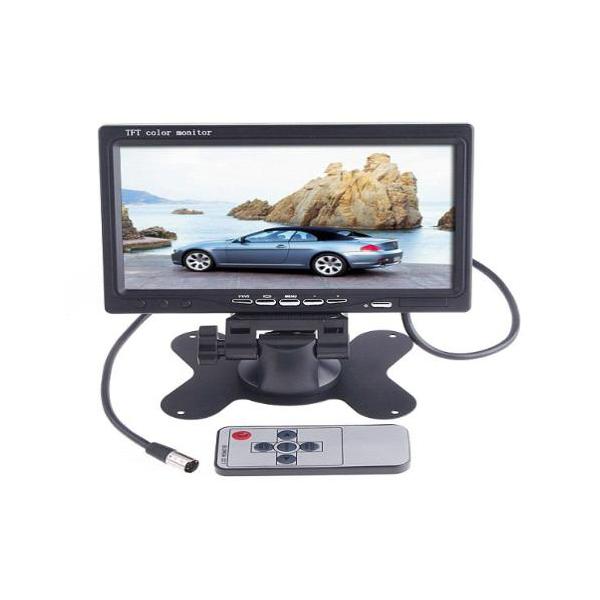 Car Electronics Products High-Resolution 7" Tft Lcd Color Car Rearview Headrest Monitor Dvd Vcr