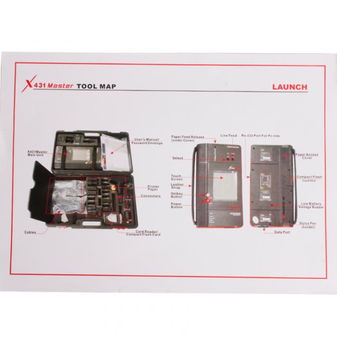 Original Launch X431 Master Scanner Update Online , 512 M Memory Card