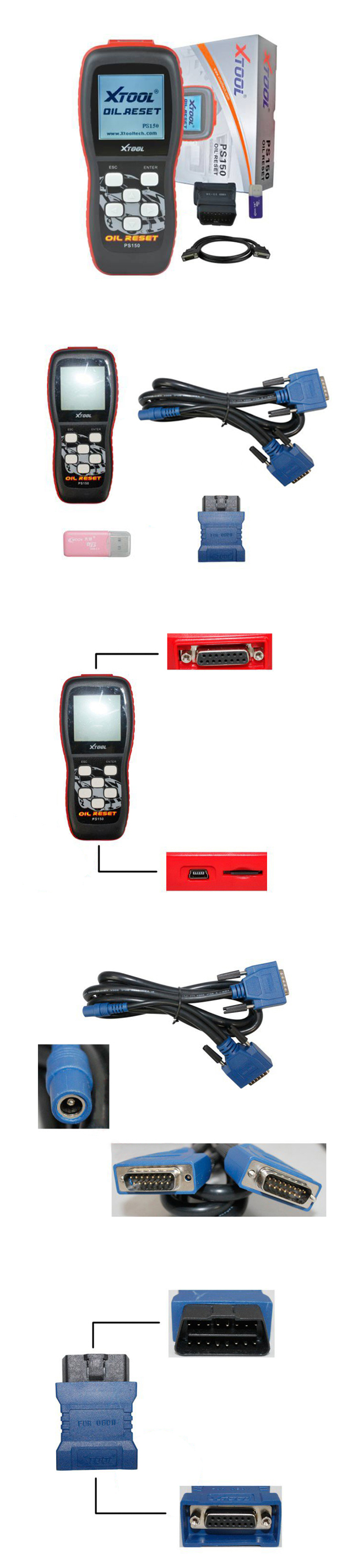 PS150 Oil Reset Tool Auto Scanner , Xtool Diagnostic Tools / Diagnostic Tool