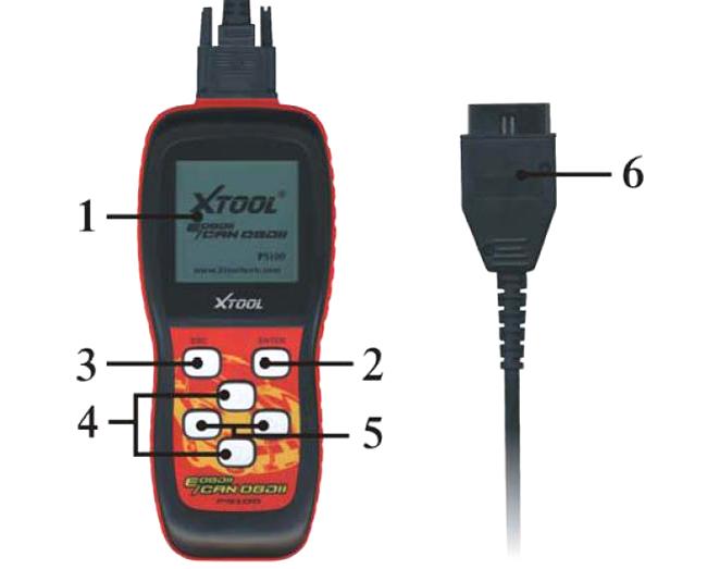 OBDII Can Scanner PS100 / Xtool Diagnostic Tools With 12V Volts / 3W