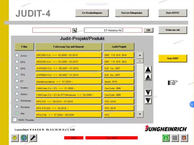 Jungheinrich Forklift Judit Box INCADO and Cable JUDIT-4 Diagnostic Kit Tools Canbox Interface Diagnosis Tool 30